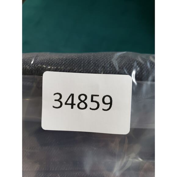 Levis 505 Jeans Size 14 Womens Black Pants Ladies Mid Rise Straight Cropped - Picture 15 of 15